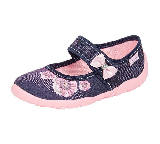 Pantofi cu interior de bumbac pentru fetite Vi-GGa-Mi Kamila Imprimeu