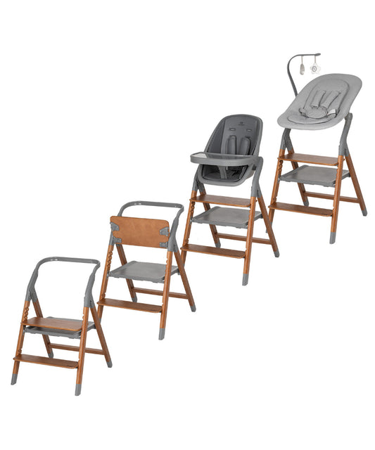 Scaun de masa cu sezlong Carrello ERGO (CRL-16701) 4 in 1 Night Grey
