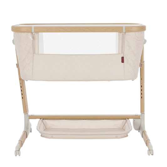 Patut leagan electric Carrello PRIMA Cloud Grey, melodii, senzor de miscare, timer, bluetooth