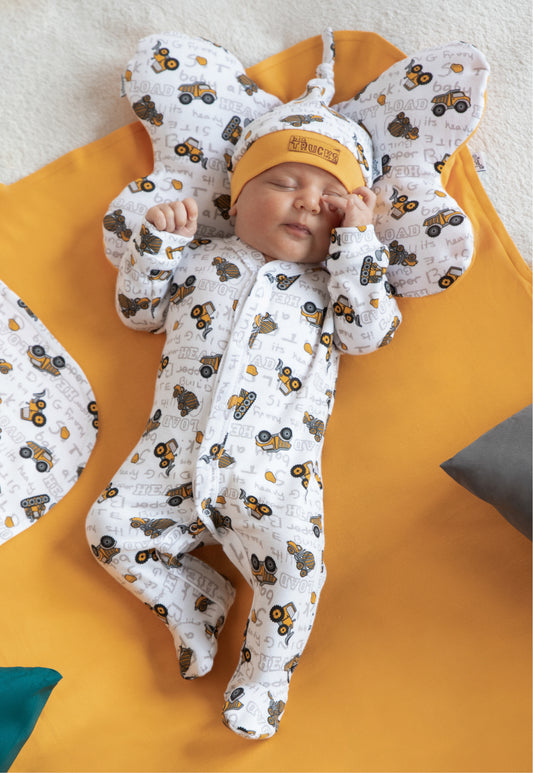 Perna fluture cu doua fete 100% bumbac "Big Trucks"