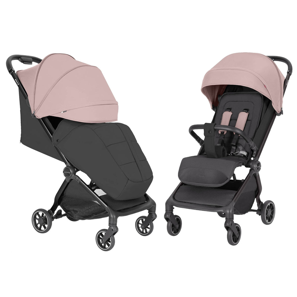 Carucior sport compact Carrello Atom S bagaj de mana in avion roti de cauciuc pliere automata max. 22 kg protectie SPF