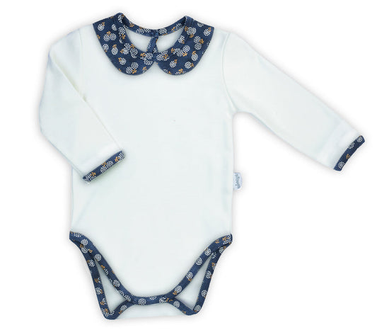 Body cu maneca lunga, bumbac 100%, (179099) "Sonia"