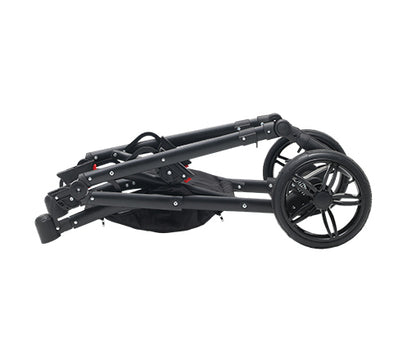 Cărucior gemeni tandem 3 în 1 Nativo Via, latime 63 cm