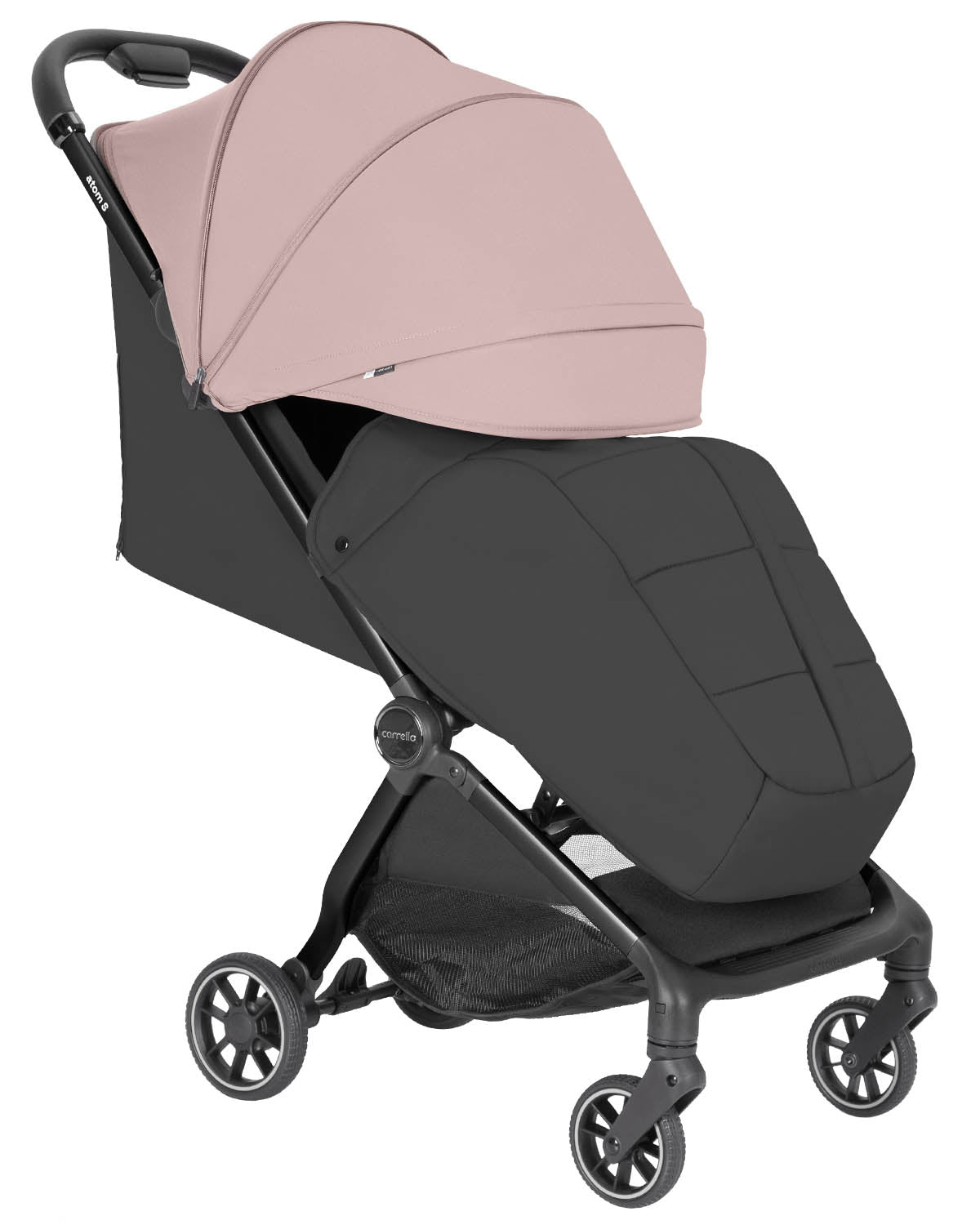 Carucior sport compact Carrello Atom S bagaj de mana in avion roti de cauciuc pliere automata max. 22 kg protectie SPF