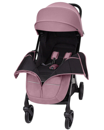 Carucior sport (max. 22 Kg) cu roti de cauciuc pliere automata protectie UV 50 Carrello DELTA Rose Pink carucior-sport