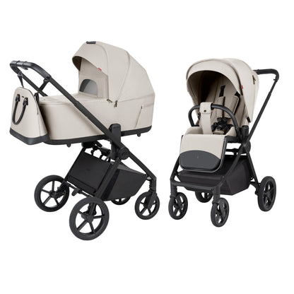 Carucior 2 in 1 cu landou pliabil Carrello Ultra F (CRL-6556) Milk Grey
