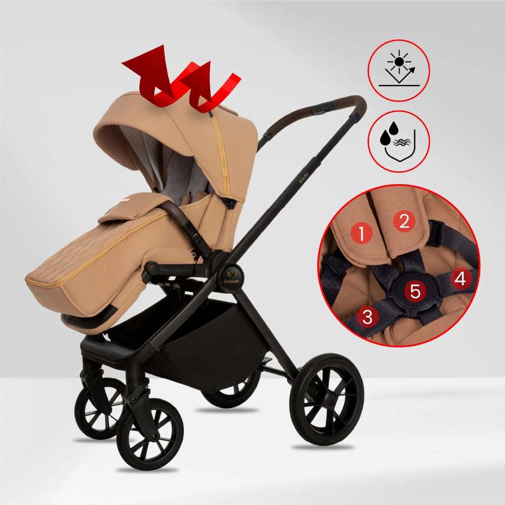 Carucior 2 in 1 BabyLux BOLDO Coral