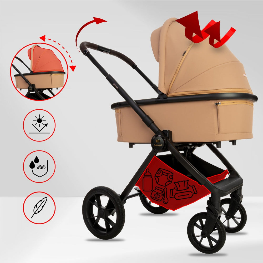 Carucior 2 in 1 BabyLux BOLDO Coral