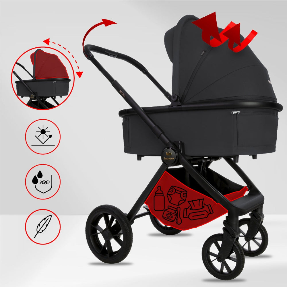 Carucior 2 in 1 BabyLux BOLDO Onyx