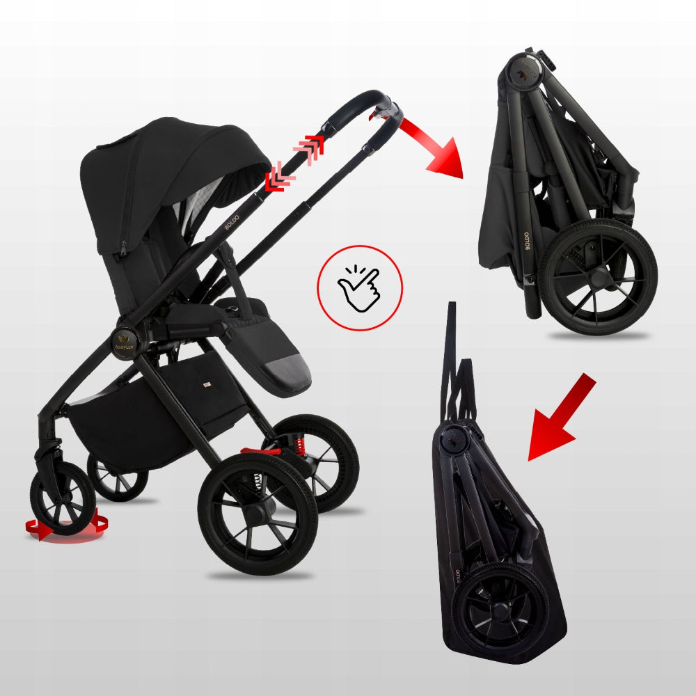Carucior 2 in 1 BabyLux BOLDO Onyx