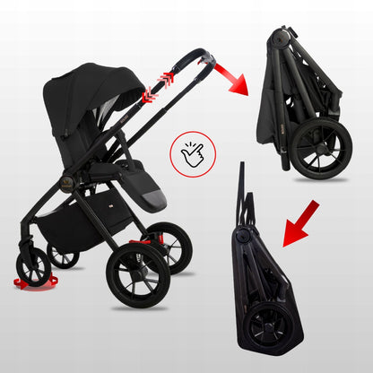 Carucior 2 in 1 BabyLux BOLDO Onyx