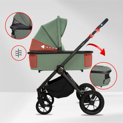 Carucior 2 in 1 BabyLux BOLDO Sage