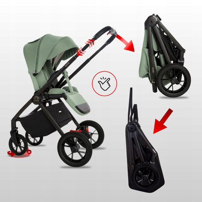 Carucior 2 in 1 BabyLux BOLDO Sage