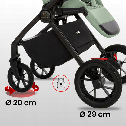 Carucior 2 in 1 BabyLux BOLDO Sage