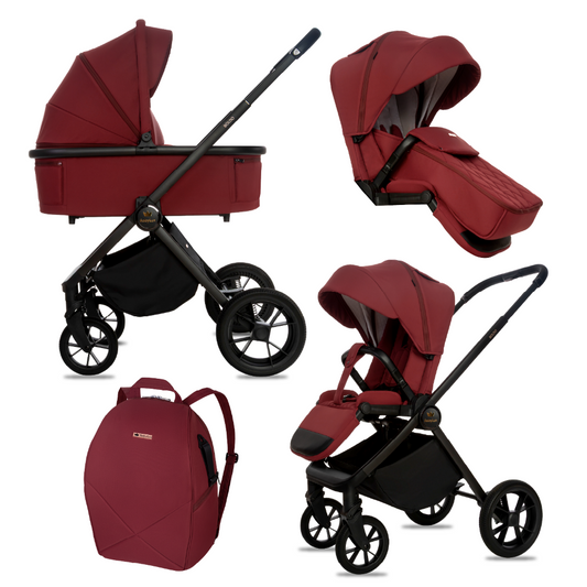 Carucior 2 in 1 BabyLux Boldo Bordo