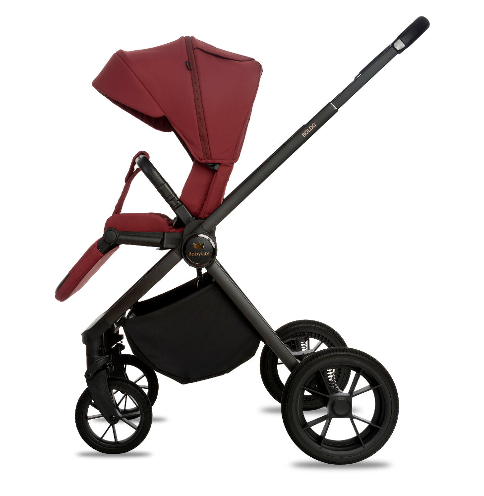 Carucior 2 in 1 BabyLux Boldo Bordo