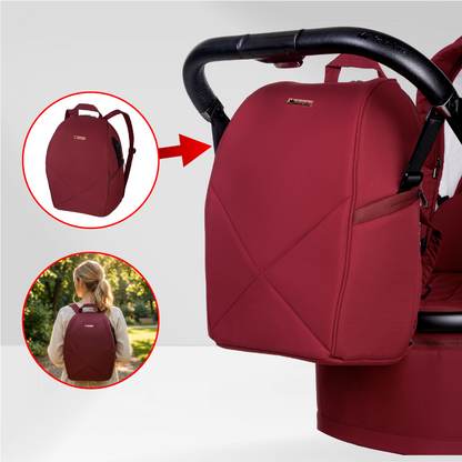 Carucior 2 in 1 BabyLux Boldo Bordo