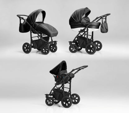 Carucior 3 in 1 Nativo Ventura Negru/Cadru negru (10)