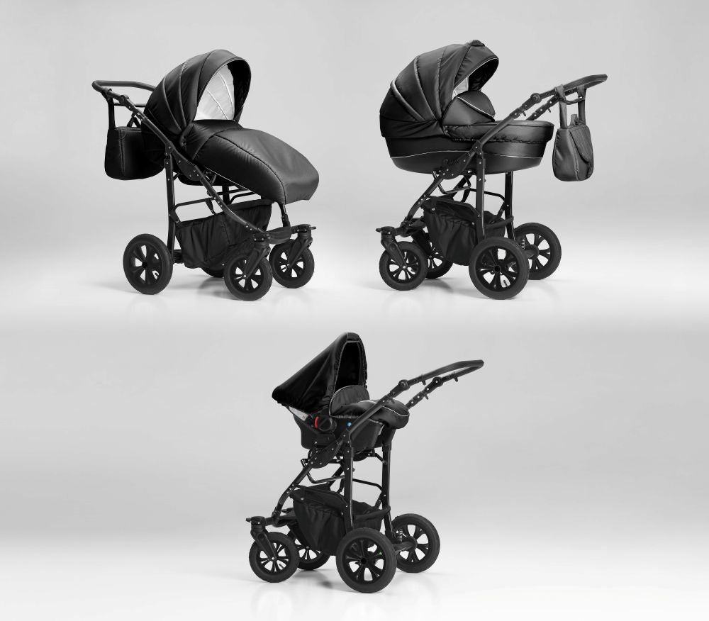 Carucior 3 in 1 Nativo Ventura Negru/Cadru negru (18)