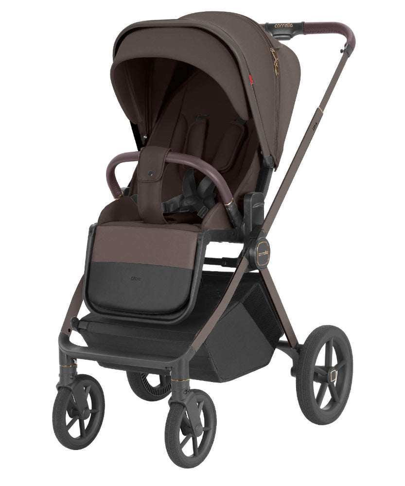 Carucior copii Carrello Ultra (CRL-6527) 2 in 1 Chestnut Beige, max. 22 Kg, reversibil, reglare landou pe inaltime