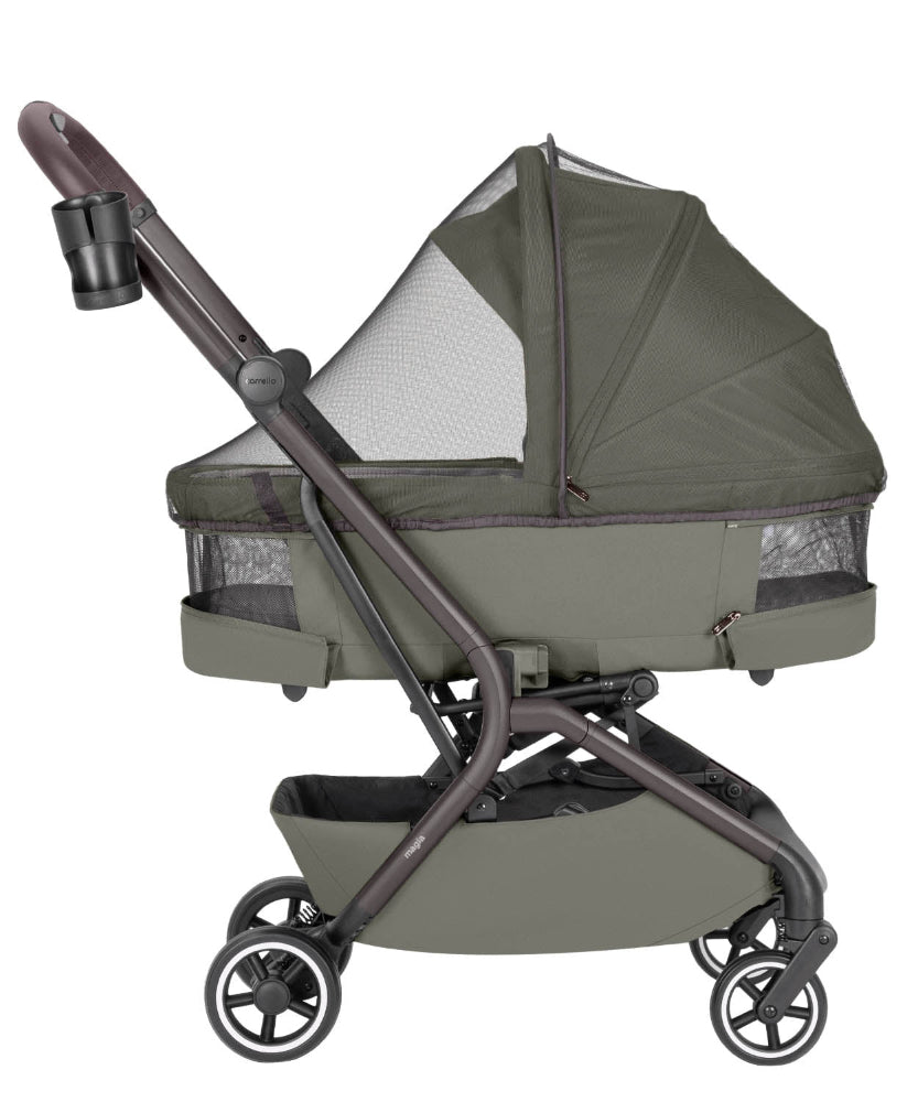 Carucior copii compact bagaj de mana Carrello Magia CRL-6555 2 in 1 Malted Green