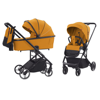 Carucior premium compact Carrello Alfa 2 in 1 (CRL-6507) Sunrise Orange