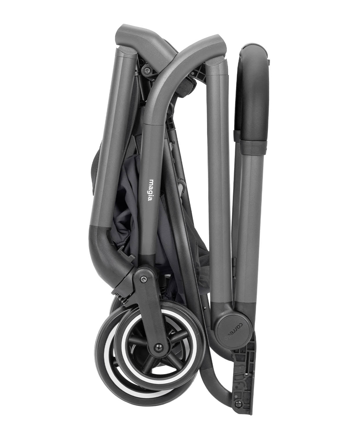Carucior copii 2 in 1 Carrello Magia 2.0 CRL-6655 Elm Grey, compact, dimensiuni bagaj de mana, max. 22 Kg, adaptori cos auto