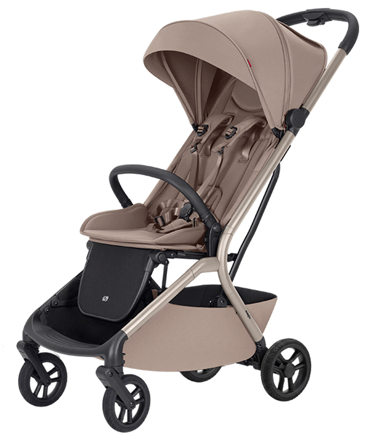 Carucior copii 2 in 1 Carrello Magia 2.0 CRL-6655 Spice Beige, compact, dimensiuni bagaj de mana, max. 22 Kg, adaptori cos auto