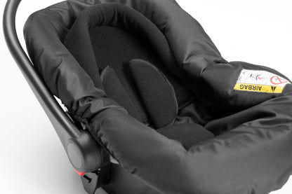 Carucior 3 in 1 Nativo Ventura Negru-Rosu/Cadru negru (03)