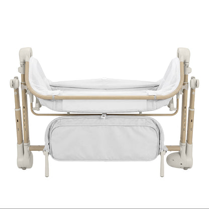 Patut electric co-sleeper cu telecomanda Carrello Salsa (CRL-16507) Velora Grey, pliabil, 0-6 luni, 9 Kg