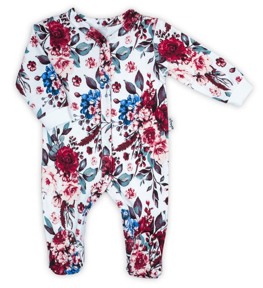 Romper de bumbac cu maneca lunga (180031) "Kate"