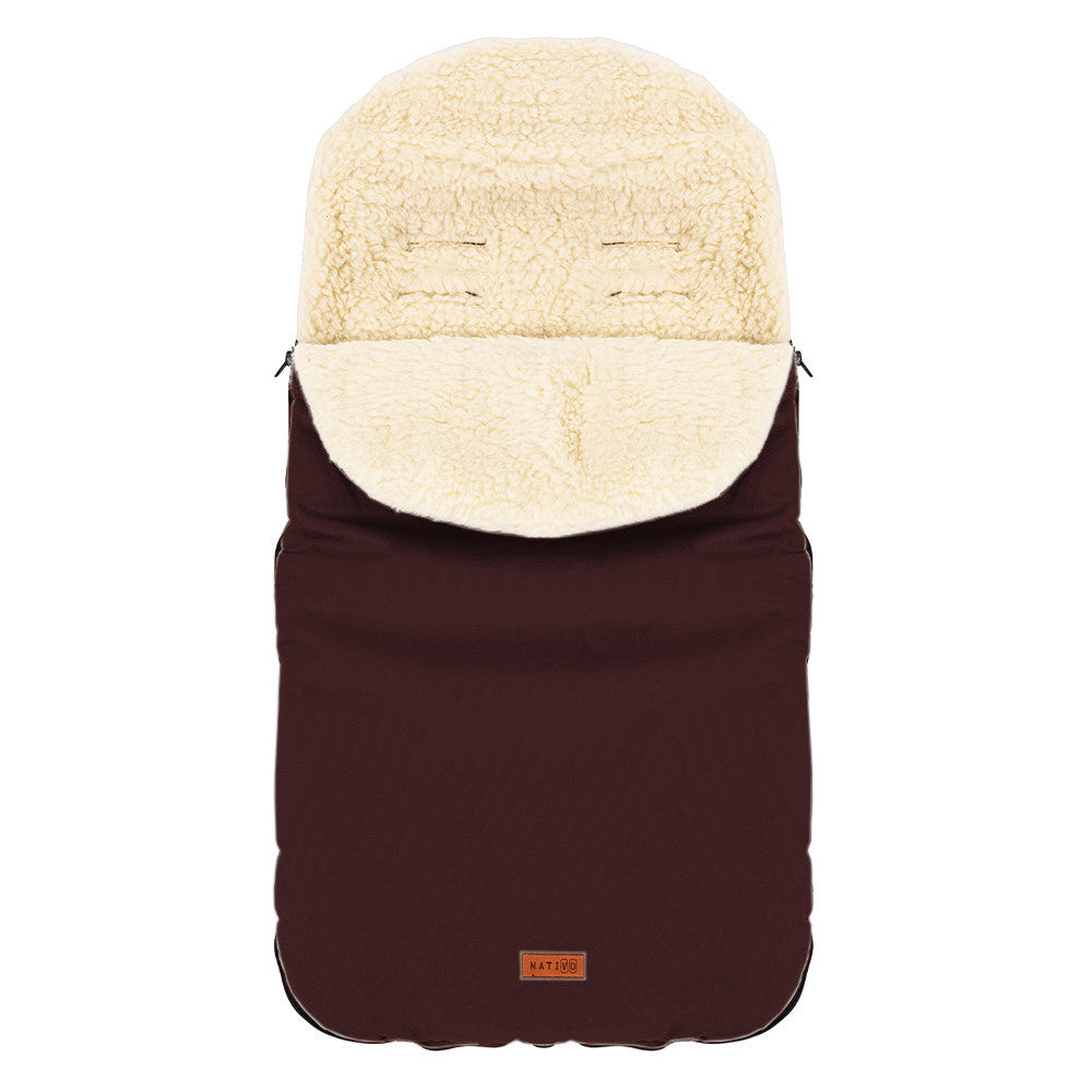 Sac de iarna de lana impermeabil Nativo Winter 85x40 cm Maro