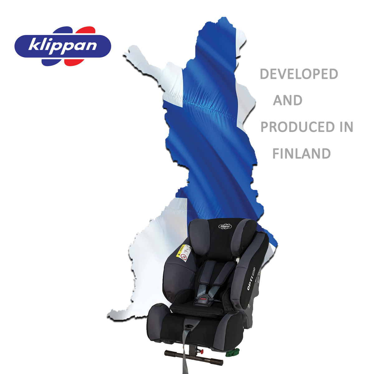 Scaun auto Klippan OPTI129 i-Size 61-125 cm/32 Kg, testat PLUS, rear facing prelungit