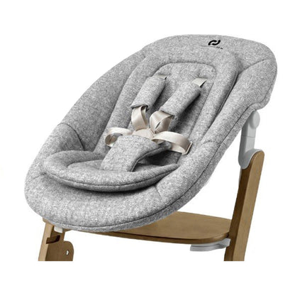 Scaun de lemn transformabil Carrello Focus Croissant Beige, de la nastere, max. 130 kg