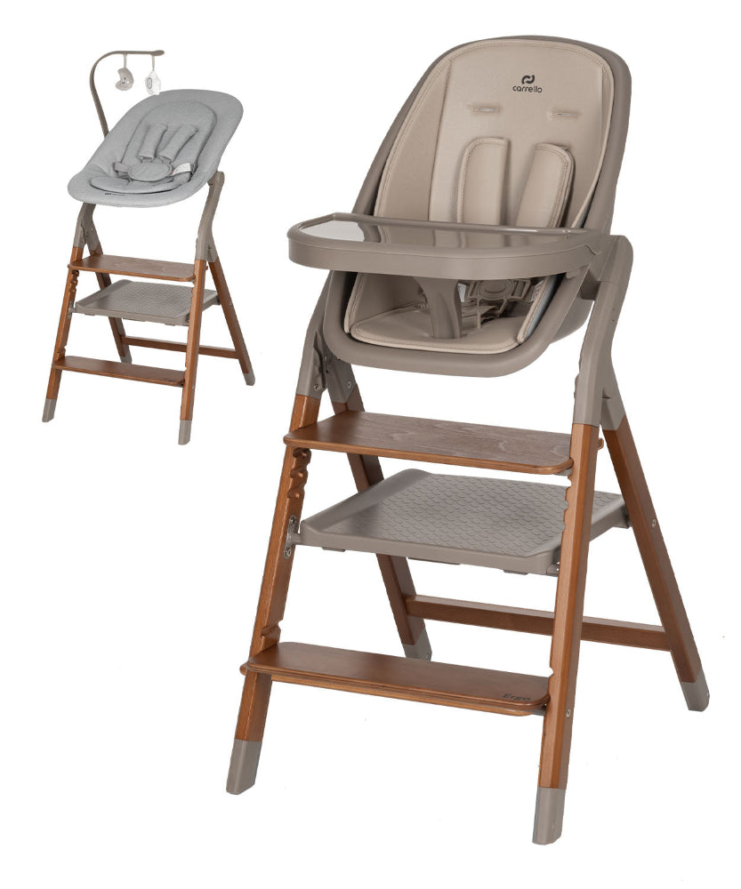 Scaun de masa cu sezlong Carrello ERGO (CRL-16701) 4 in 1 Shadow Beige