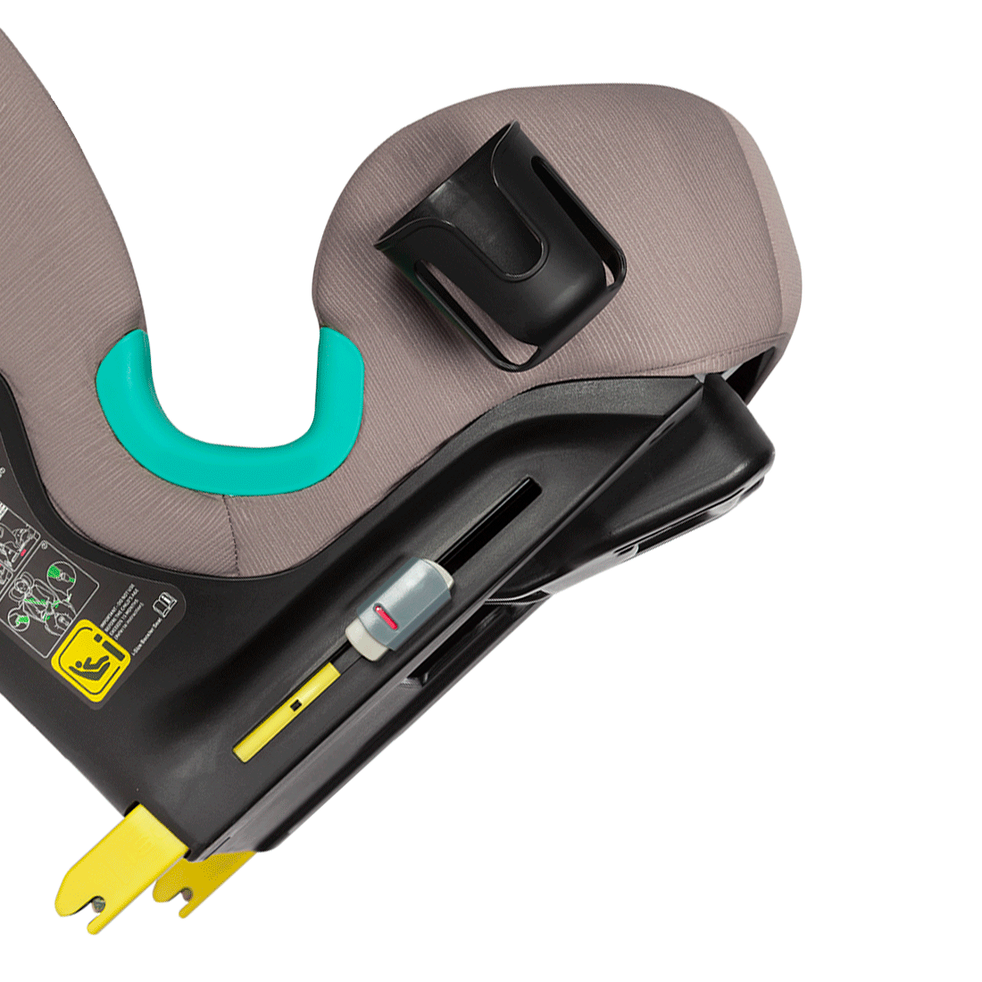 Scaun auto Carrello Yukon I-Size 76-150 cm Isofix, 2 pozitii de inclinare, Top Tether, Seashell Grey