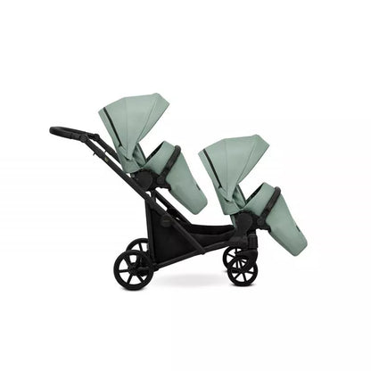 Carucior pentru gemeni Kunert Brav Duo 2 in 1 Menta/cadru Negru
