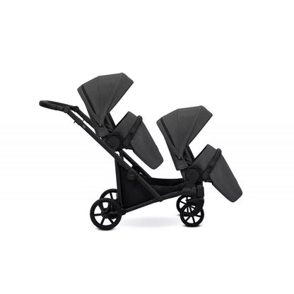 Carucior pentru gemeni Kunert Brav Duo 2 in 1 Grafit/cadru Negru