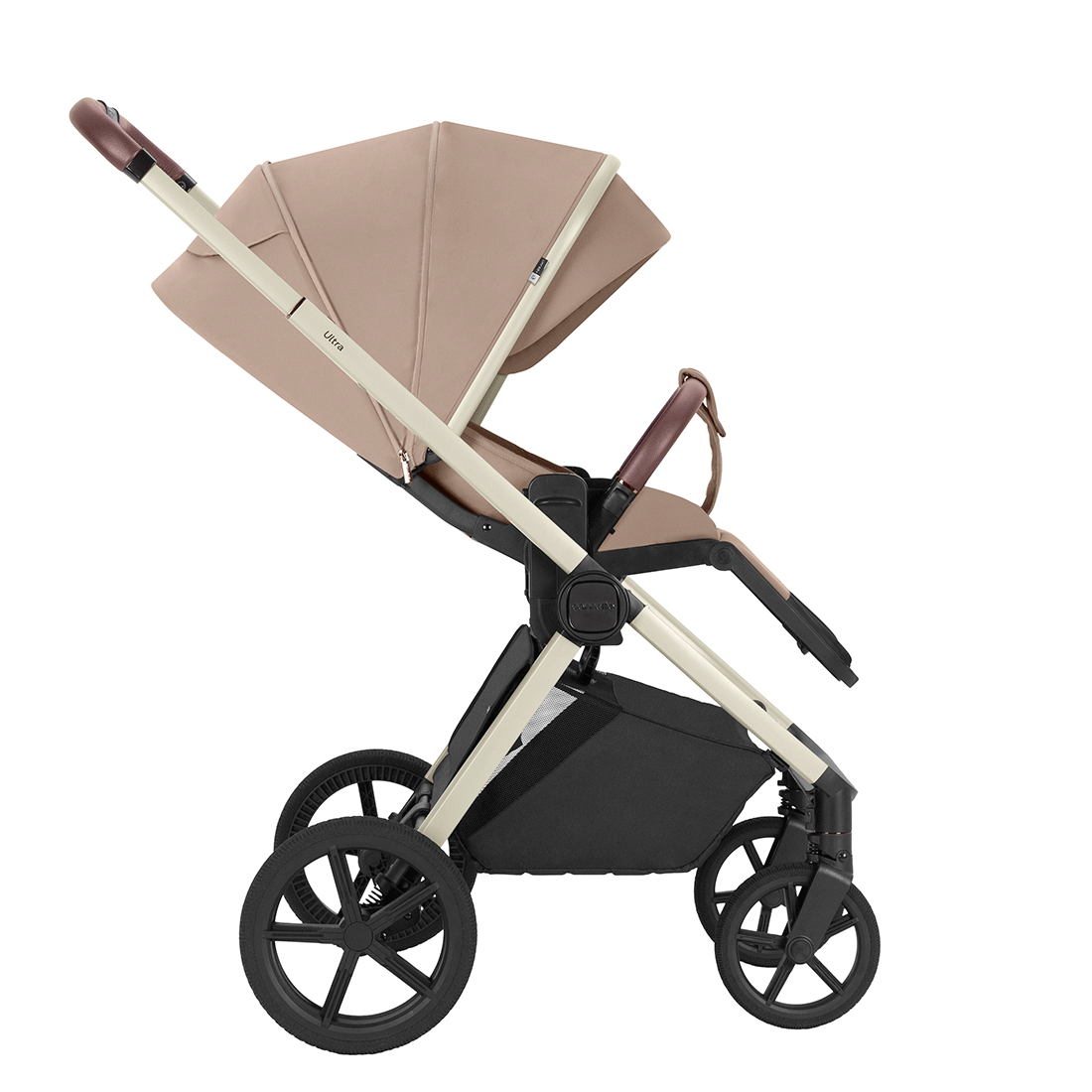 Carucior copii Carrello Ultra (CRL-6527) 2 in 1 Chestnut Beige, max. 22 Kg, reversibil, reglare landou pe inaltime