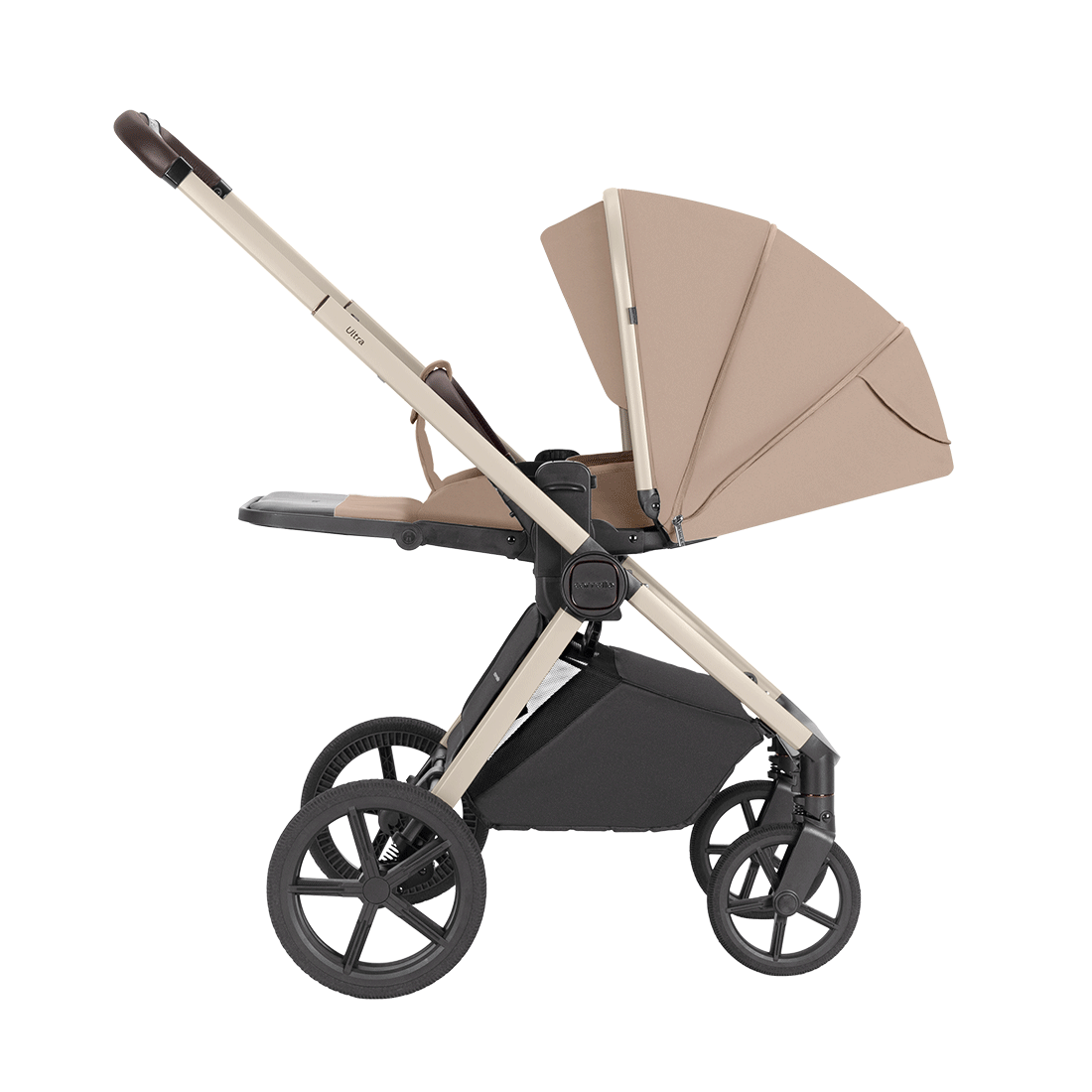 Carucior copii Carrello Ultra (CRL-6527) 2 in 1 Chestnut Beige, max. 22 Kg, reversibil, reglare landou pe inaltime