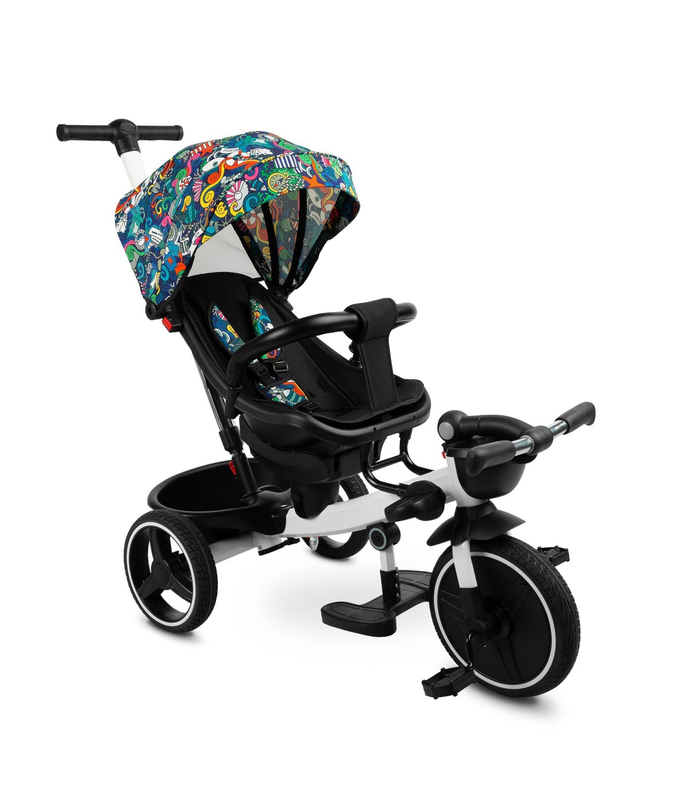 Tricicleta cu maner parental si scaun reversibil Toyz DASH Melanj tricicleta