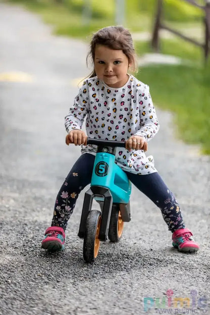 Bicicleta fara pedale Funny Wheels Rider SuperSport 2 in 1 Aqua bicicleta-fara-pedale